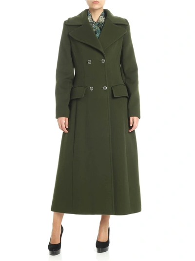 Shop Alberta Ferretti - Coat In Green