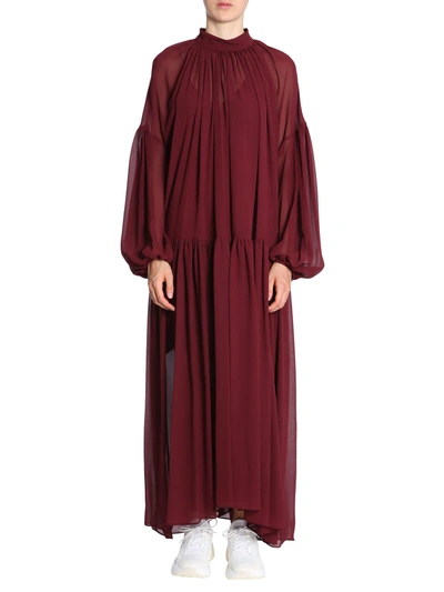 Shop Stella Mccartney Tiffany Dress In Bordeaux