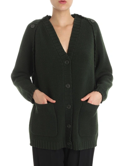 Shop Alberta Ferretti - Cardigan In Green