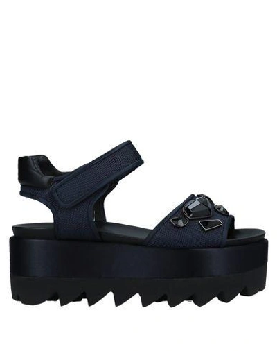 Shop Ballin Sandals In Dark Blue