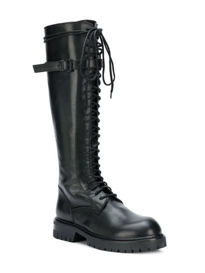 Shop Ann Demeulemeester Lace-up Boots - Black
