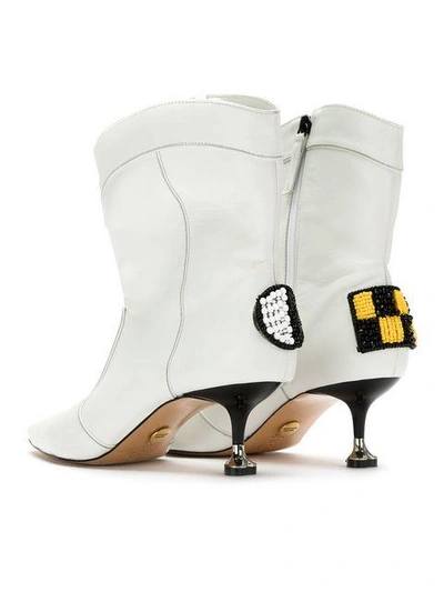 Shop Andrea Bogosian Ankle Boots - White