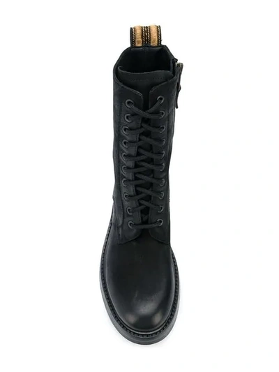 Shop Strategia Mid-calf Length Utility Boots In Black