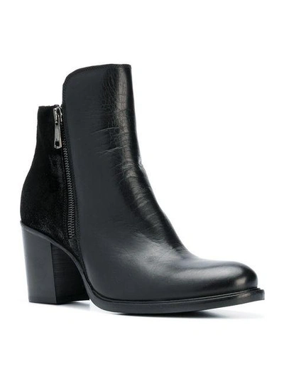 Shop Strategia Side Zipped Ankle Boots In Black
