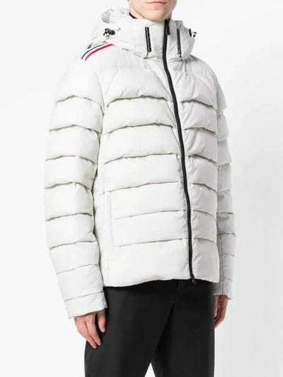 Shop Rossignol Hooded Padded Coat In Grey