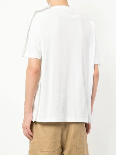 Shop Craig Green Fin Detail T-shirt In White