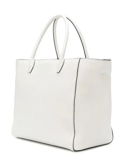 Shop Miu Miu Logo Tote Bag - White