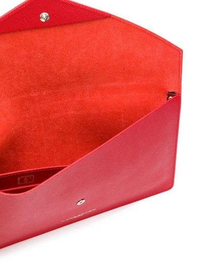 Shop Lancaster Air Clutch Bag In Red