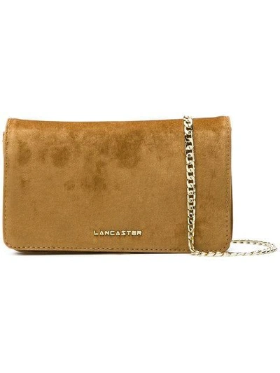 Shop Lancaster Large Clutch Bag In Yellow