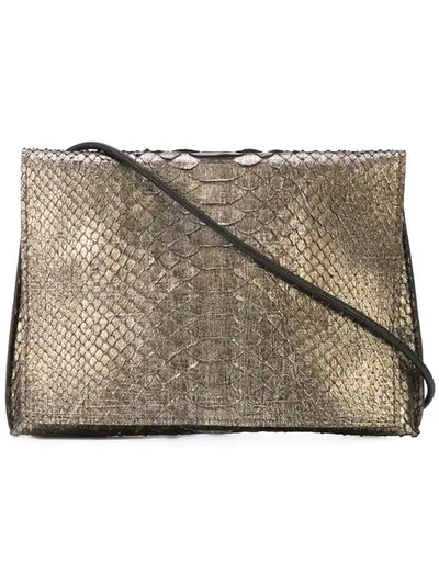 Shop B May Foldover Clutch Bag - Metallic