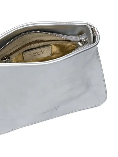 Shop Marsèll Metallic Shoulder Bag - Grey