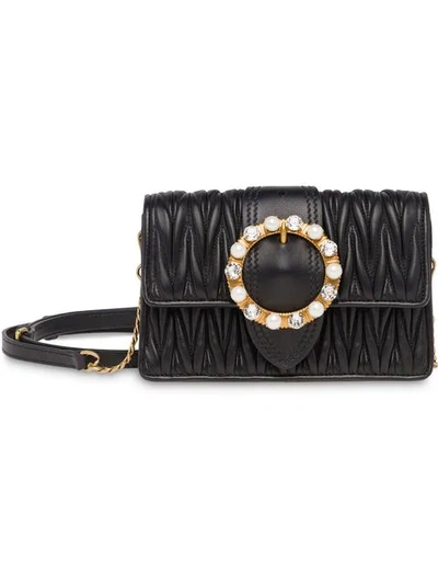 Shop Miu Miu Miu Lady Matelassé Leather Belt Bag