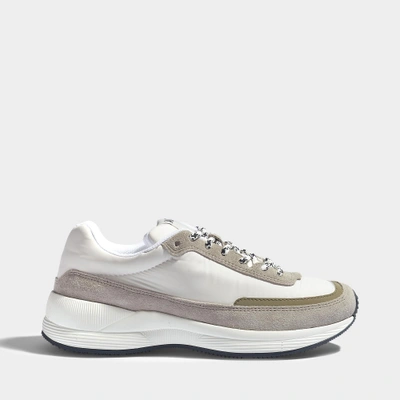 Shop Apc A.p.c. | Women Running Shoes In White Polyester Nylon