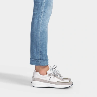 Shop Apc A.p.c. | Women Running Shoes In White Polyester Nylon