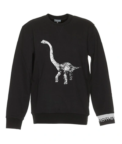 Shop Lanvin Diplo Embroidered Sweatshirt In Black