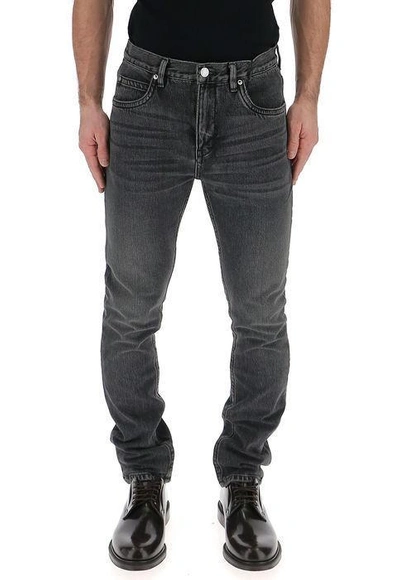 Shop Helmut Lang Straight Jeans In Black