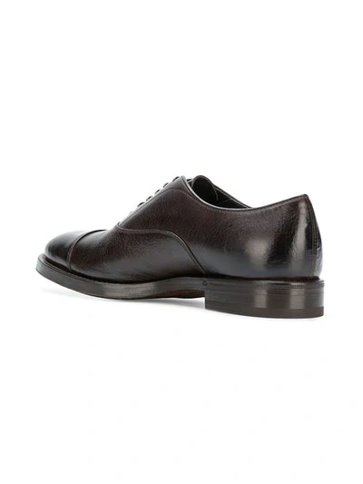 Shop Henderson Baracco Classic Derby Shoes In Brown