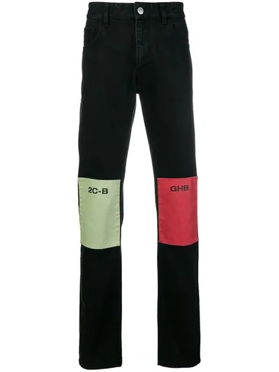 Raf Simons Patches Drugs Black Denim Jeans | ModeSens