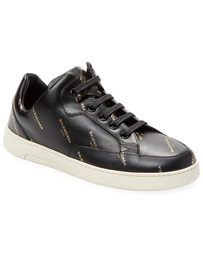 Shop Balenciaga All Over Logo Base Sneaker In Nocolor