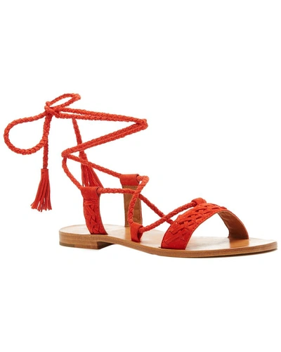 Shop Frye Ruth Whipstitch Suede Sandal In Nocolor
