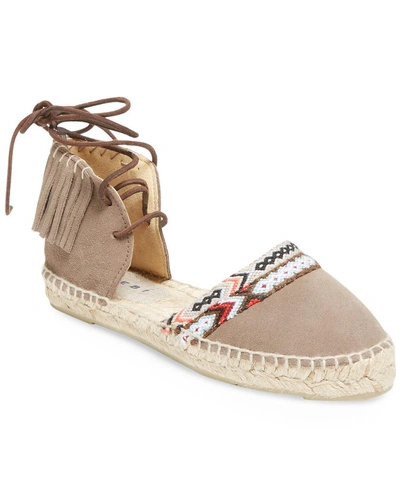 Shop Manebi Leather Flat Sandal In Nocolor
