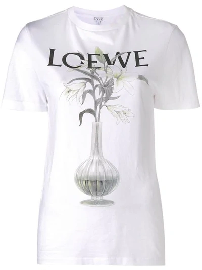 Shop Loewe Print T-shirt - White