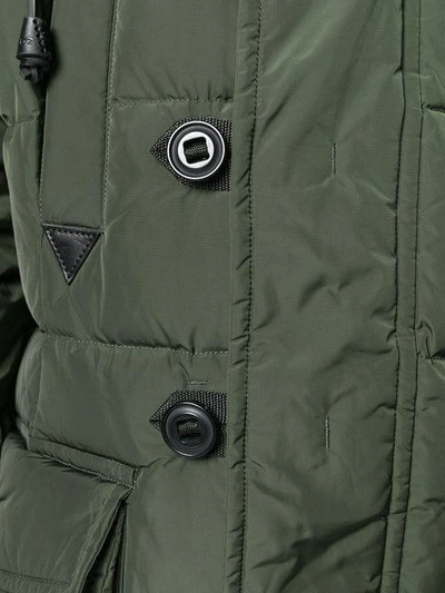 Shop Dsquared2 Oversized Padded Coat In Green