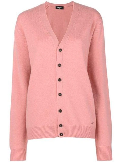 Shop Dsquared2 Knit Cardigan - Pink