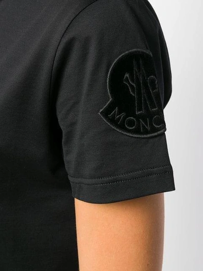 Shop Moncler Basic T-shirt In Black