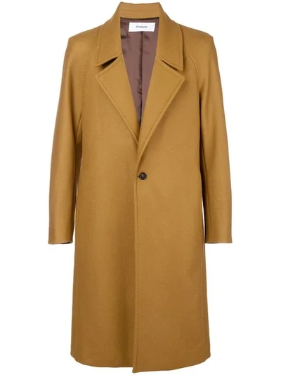 Shop Chalayan Classic Long Coat In Brown