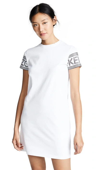 Shop Kenzo Sport T-shirt Dress In White