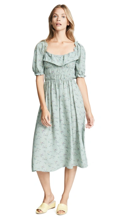 Shop Re:named Traci Dress In Sage