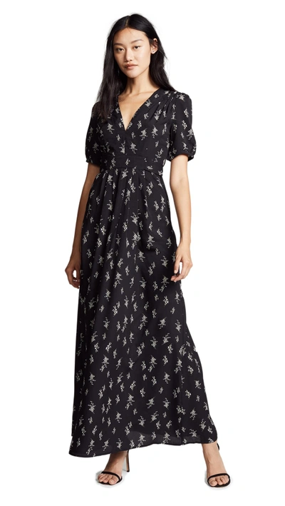 Shop Re:named Luciana Dress In Black Multi