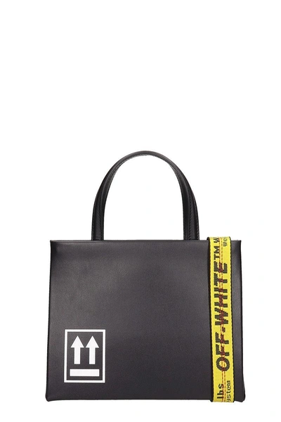 Shop Off-white Mini Leather Box Bag In Black