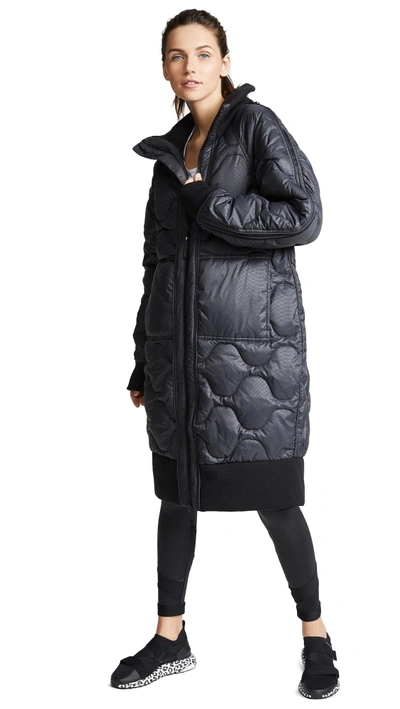 Adidas By Stella Mccartney Athletic Long Padded Jacket In Black | ModeSens