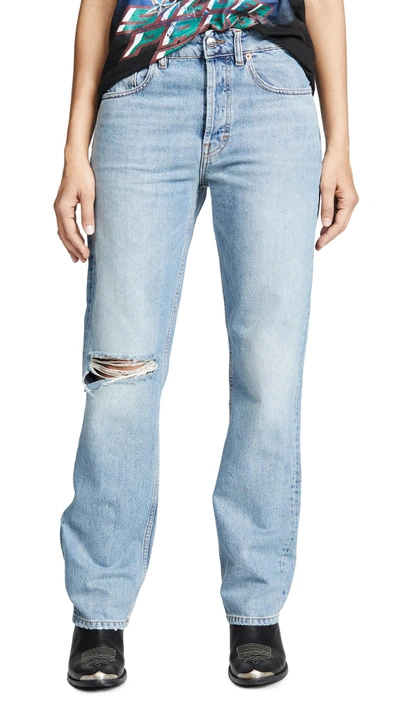 Shop Iro.jeans Ladyla Wide Leg Jeans In Light Denim