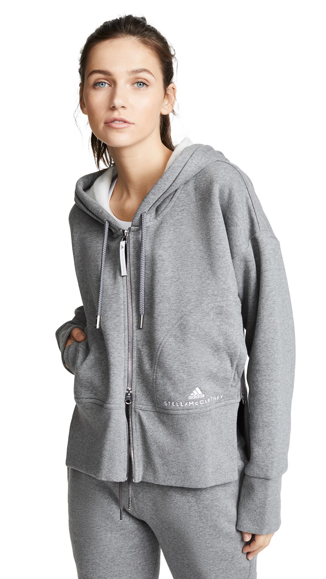 Adidas By Stella Mccartney Essentials Hoodie In Grey Four Heather | ModeSens