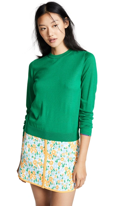 Shop Paul Smith Crew Neck Sweater In Green