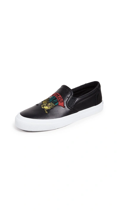 Shop Kenzo K-skate Sneakers Jumping Tiger In Black