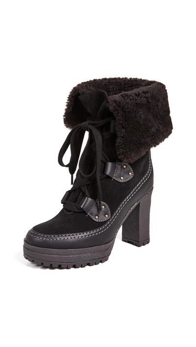 Shop See By Chloé Verena Platform Boots In Black