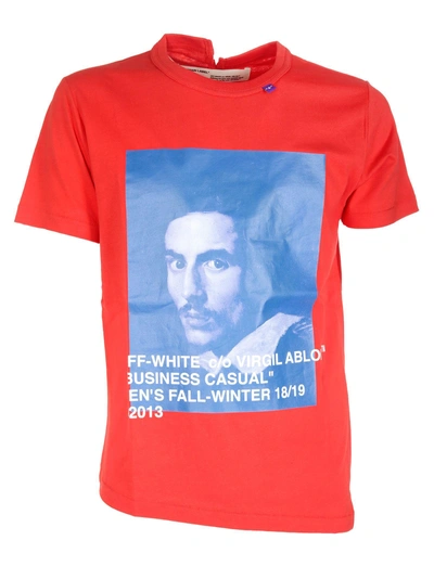 Shop Off-white Bernini Portrait Print T-shirt