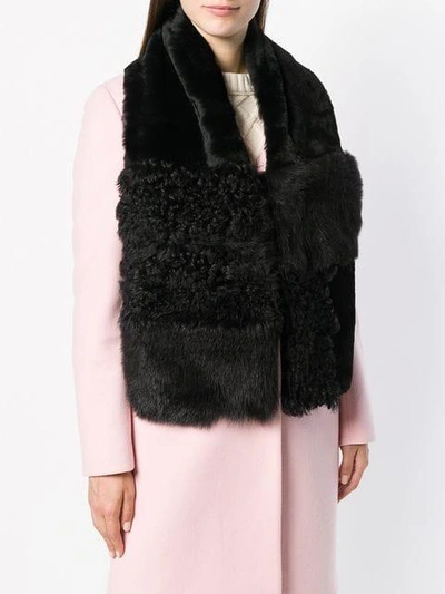 shearling oversized scarf