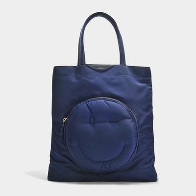 Shop Anya Hindmarch | Chubby Wink Tote In Navy Nylon