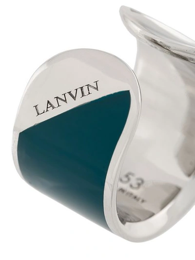 Shop Lanvin Colour-block Ring - Blue