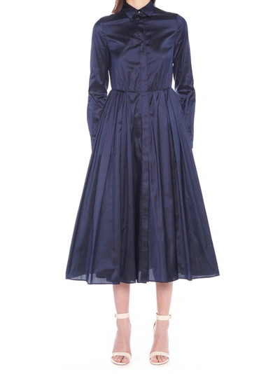 Shop Max Mara Dress In Blue