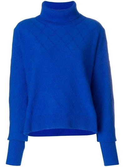 Shop Maison Margiela Loose Knit Sweater In Blue