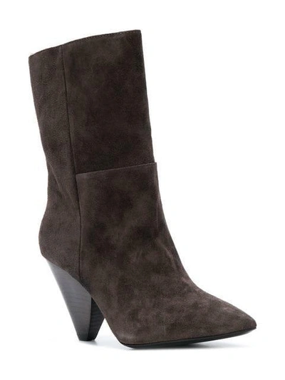 Shop Ash Tapered Heel Ankle Boots - Brown