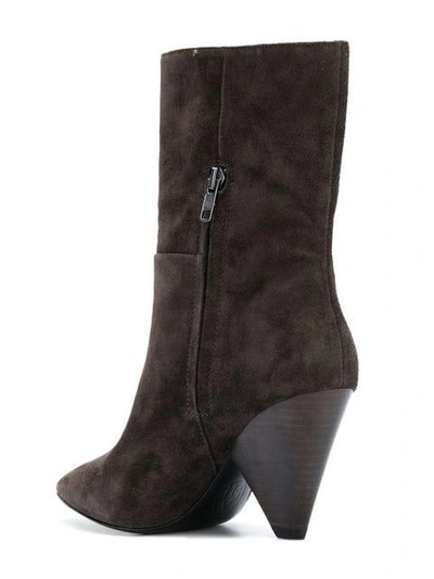 Shop Ash Tapered Heel Ankle Boots - Brown
