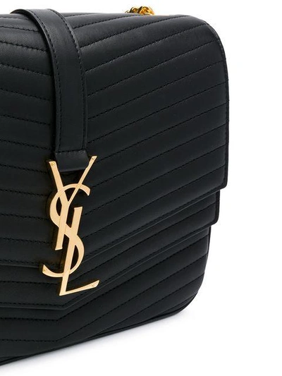 Shop Saint Laurent Sulpice Medium Shoulder Bag In Black