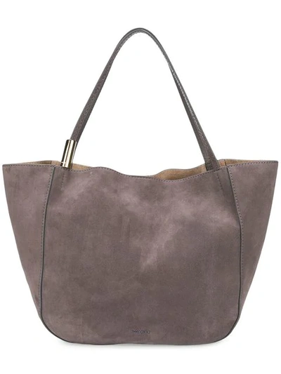 Shop Jimmy Choo Stevie Tote - Grey